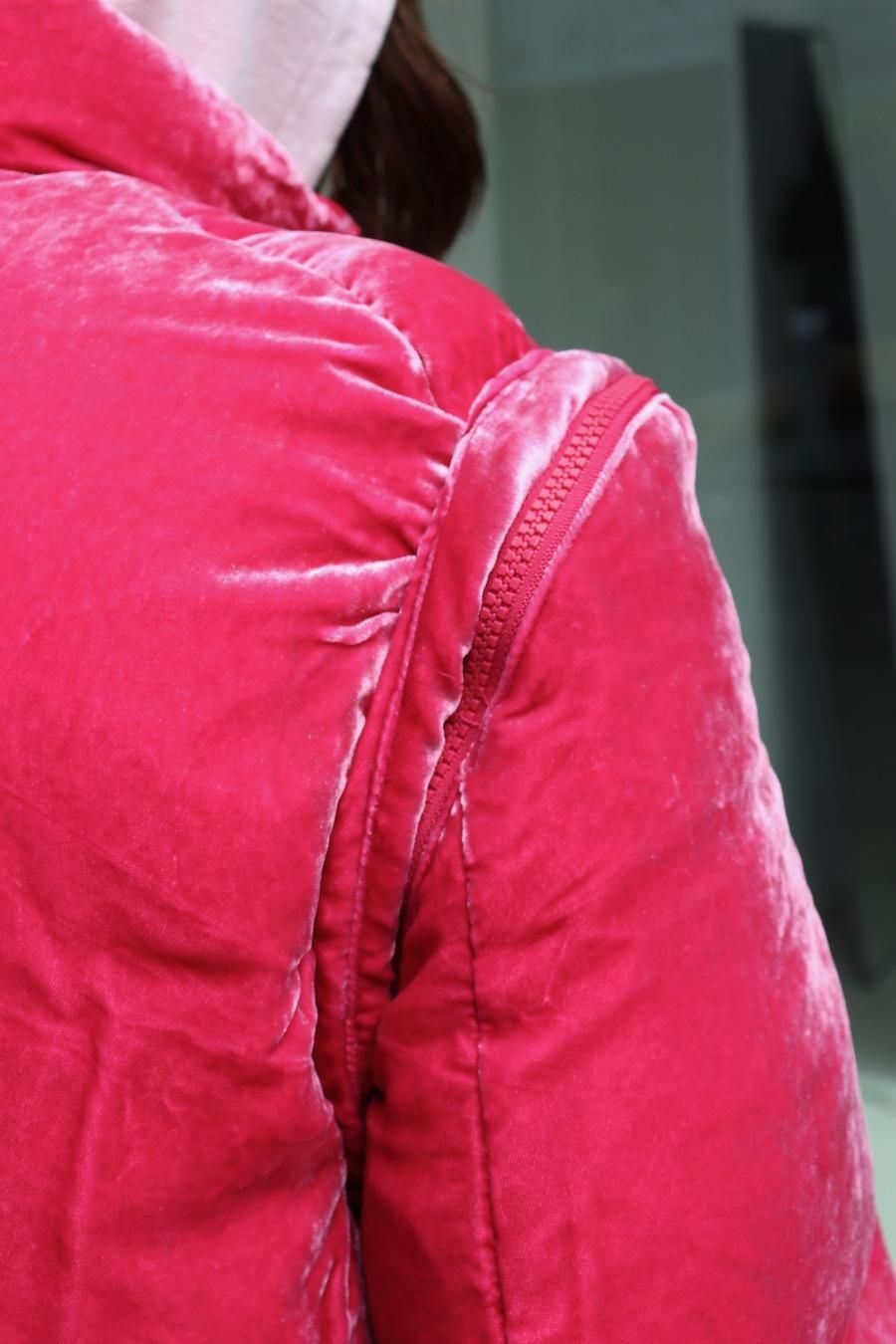 MASU（エムエーエスユー）のVELVET PUFFER JACKET PINKの通販