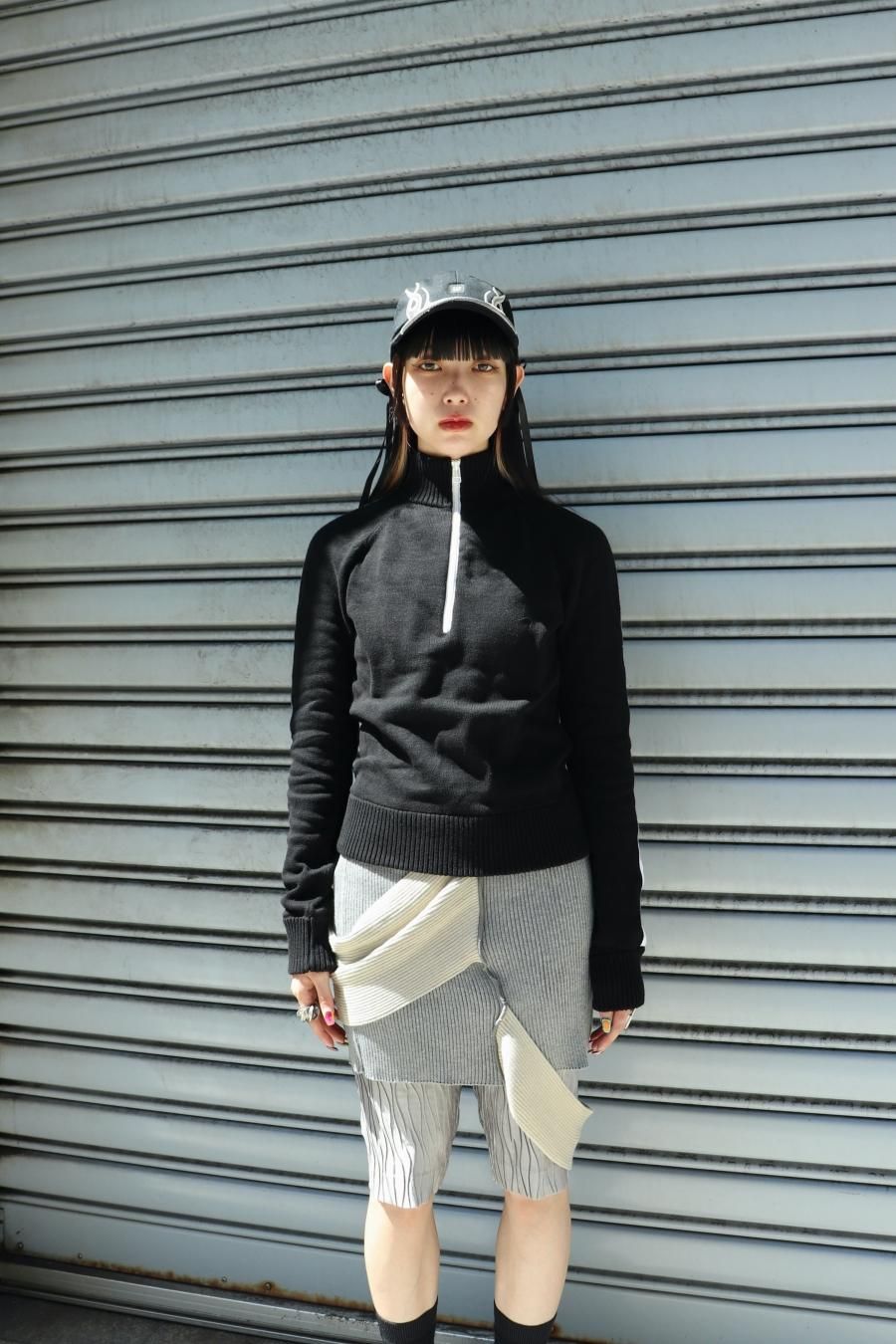 BELPER（ベルパー）のTRACK KNIT JACKET BLACK（ニット）の通販サイト