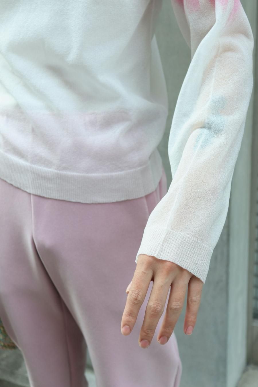 MASU（エムエーエスユー）のCLEAR ANGEL WING SWEATER CLEAR