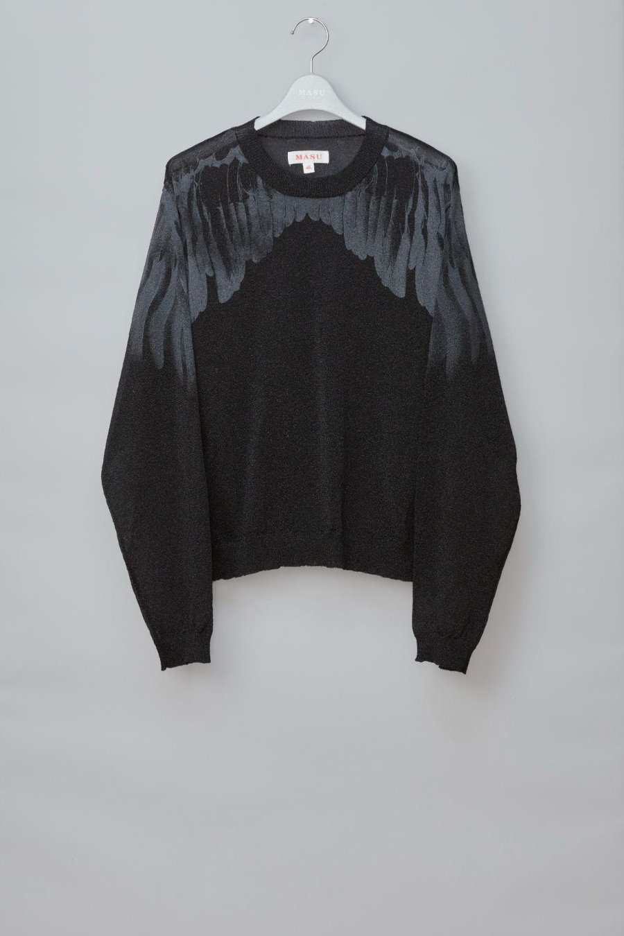MASU  CLEAR ANGEL WING SWEATER(CLEAR BLACK)<img class='new_mark_img2' src='https://img.shop-pro.jp/img/new/icons15.gif' style='border:none;display:inline;margin:0px;padding:0px;width:auto;' />