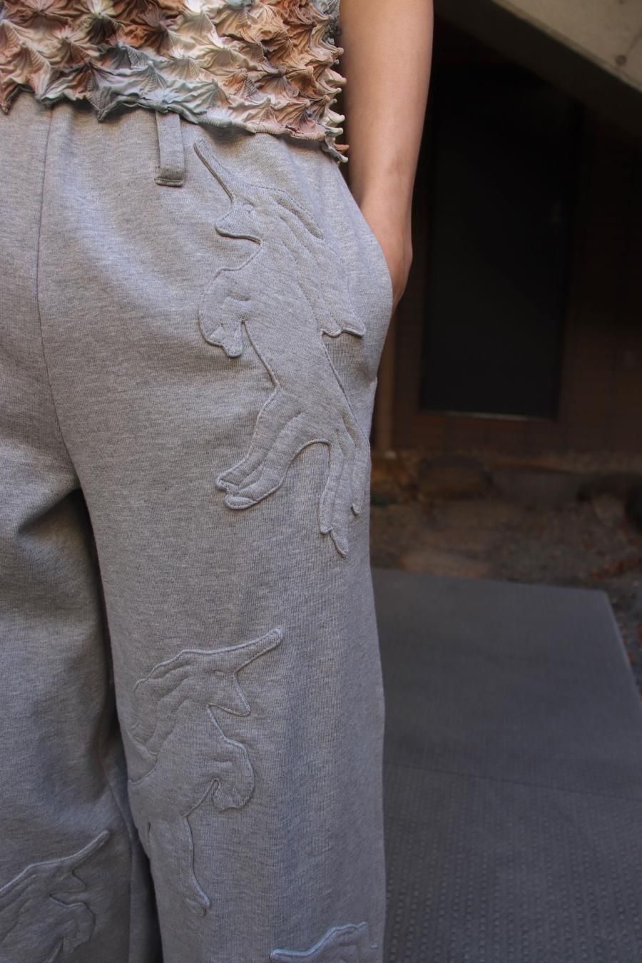MASU（エムエーエスユー）のUNICORN WIDE SWEAT PANTS GRAYの