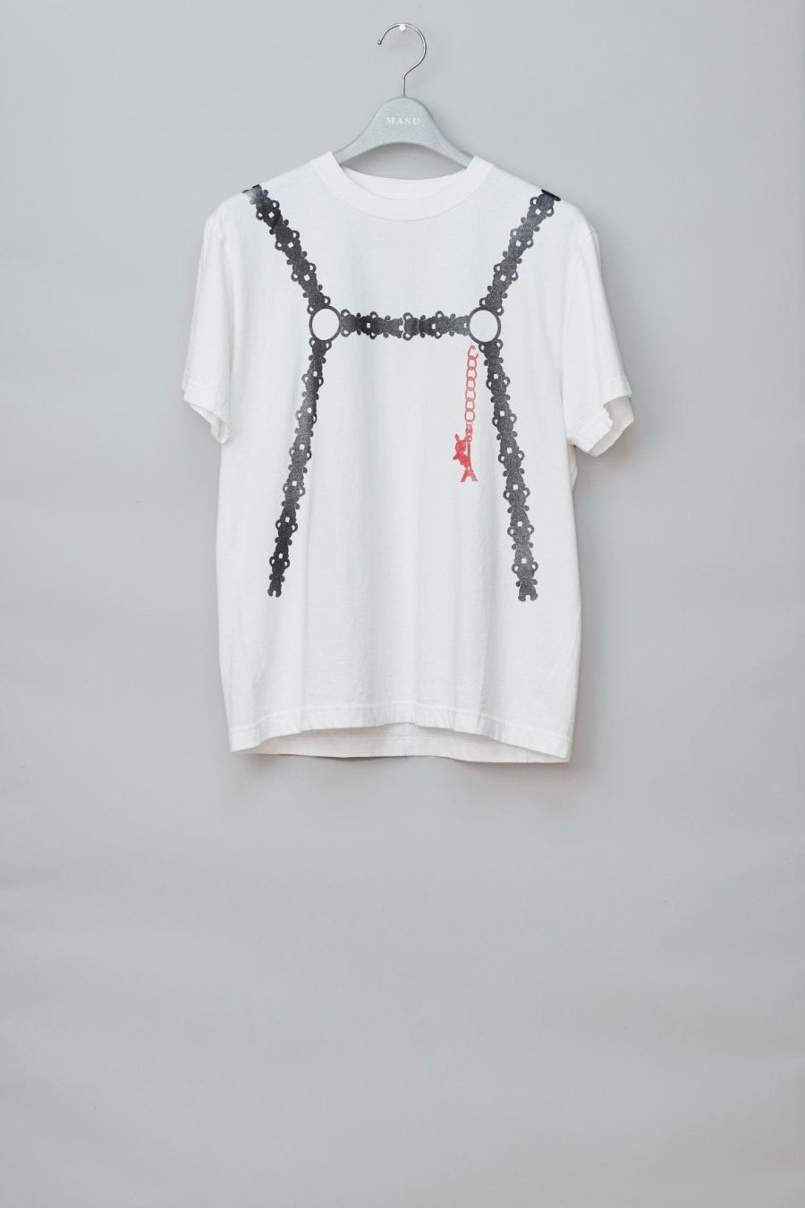 MASU  FLOCKY DOLL HARNESS T-SHIRT(WHITE)<img class='new_mark_img2' src='https://img.shop-pro.jp/img/new/icons15.gif' style='border:none;display:inline;margin:0px;padding:0px;width:auto;' />