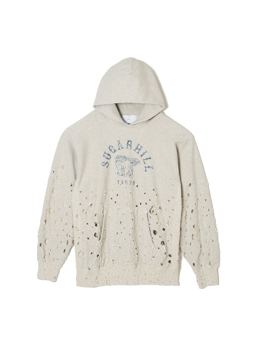 SUGARHILL  CRASHED HOODIE(HEATHER GRAY)<img class='new_mark_img2' src='https://img.shop-pro.jp/img/new/icons15.gif' style='border:none;display:inline;margin:0px;padding:0px;width:auto;' />