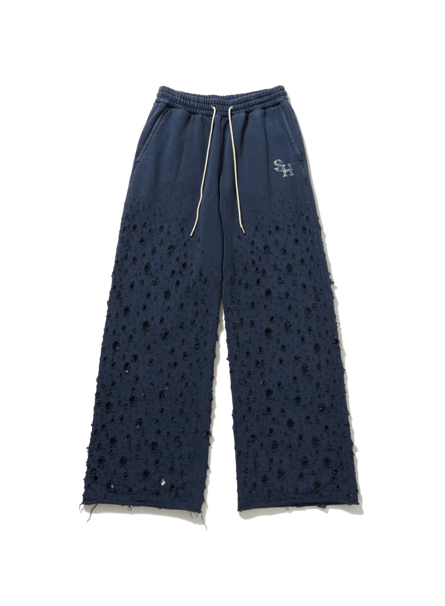 SUGARHILL  CRASHED SWEAT TROUSERS(OLD NAVY)<img class='new_mark_img2' src='https://img.shop-pro.jp/img/new/icons15.gif' style='border:none;display:inline;margin:0px;padding:0px;width:auto;' />