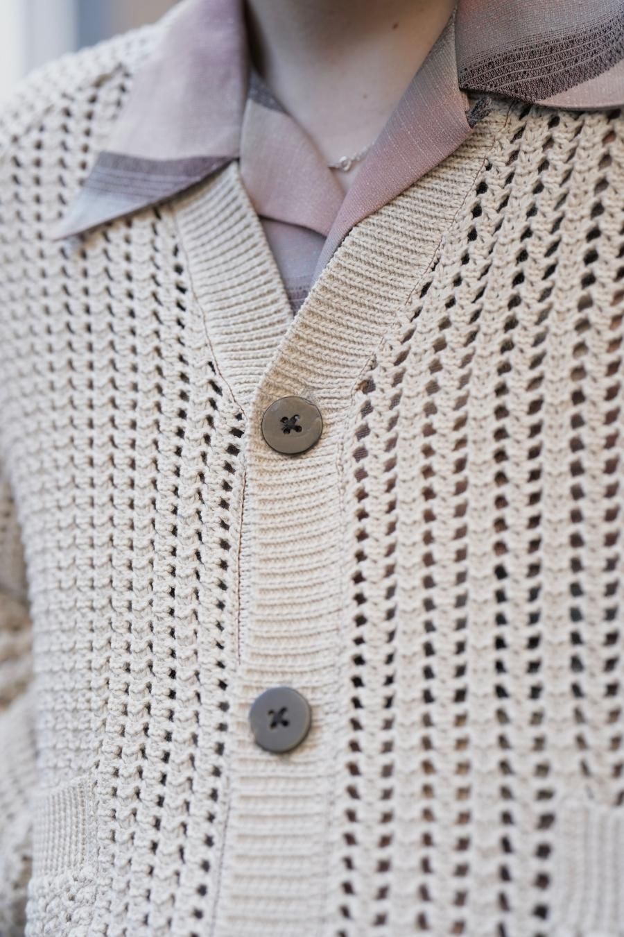 SUGARHILL（シュガーヒル）のCOTTON KNIT CARDIGAN IVORY BEIGE