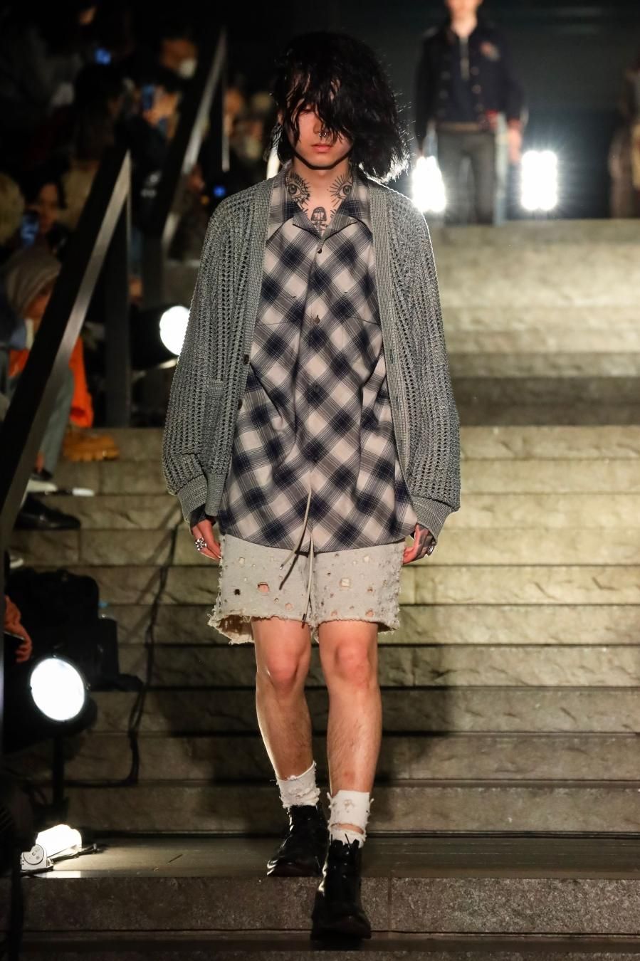 SUGARHILL（シュガーヒル）のCOTTON KNIT CARDIGAN NAVY BEIGEの