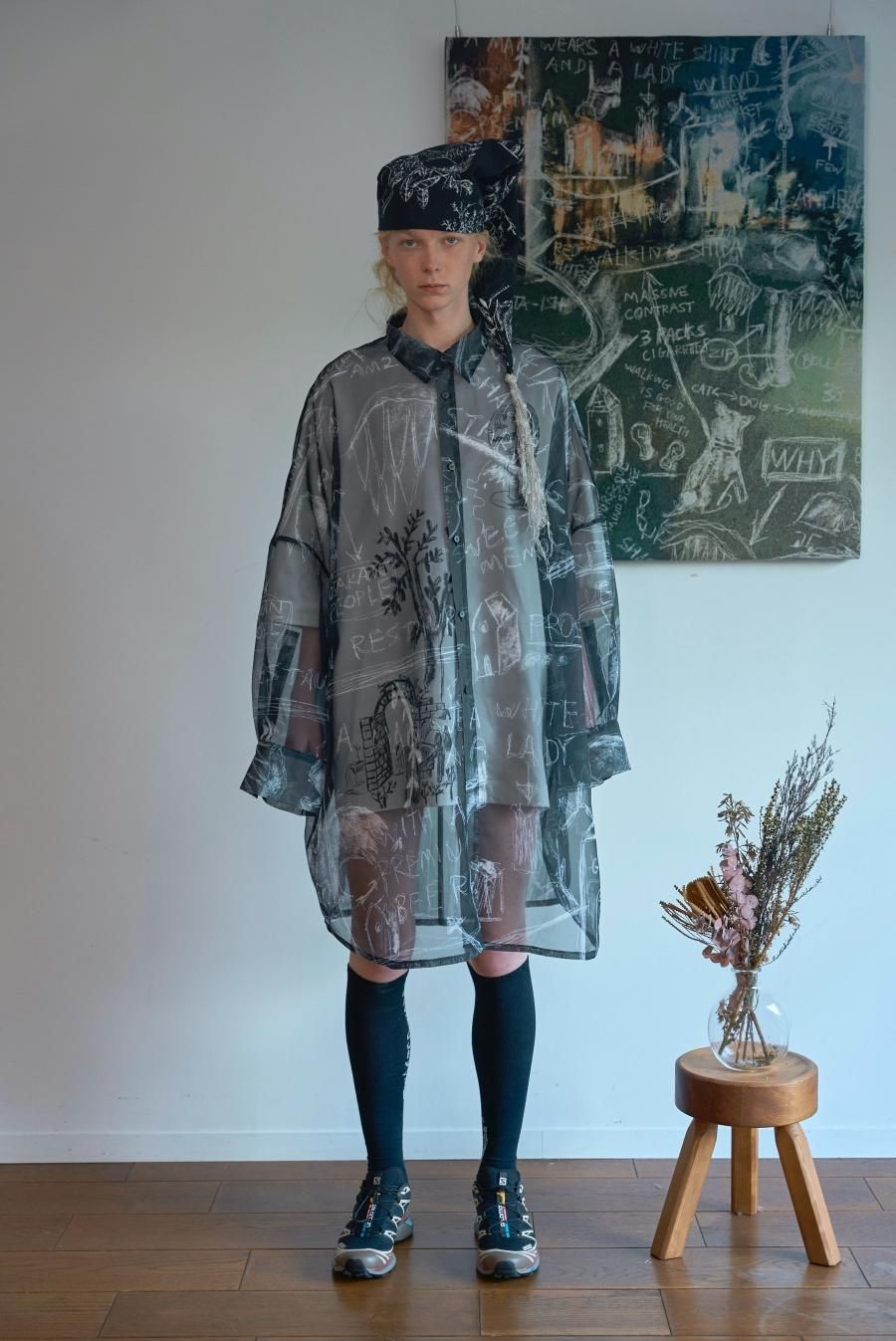 SHINYAKOZUKA（シンヤコズカ）のSLEEPING HAT BLACK(キャップ)の