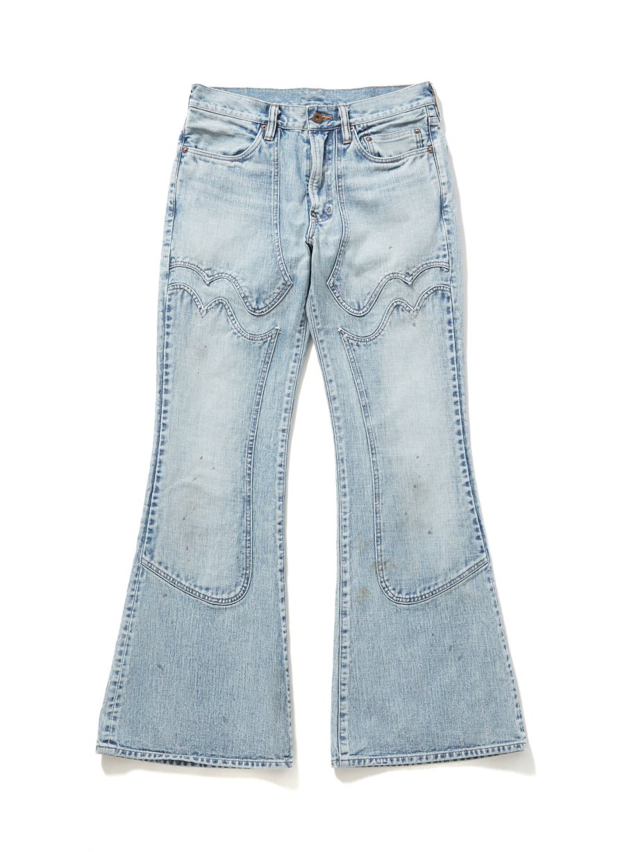 SUGARHILL  FADED MODERN DENIM WESTERN FLARED TROUSERS<img class='new_mark_img2' src='https://img.shop-pro.jp/img/new/icons15.gif' style='border:none;display:inline;margin:0px;padding:0px;width:auto;' />