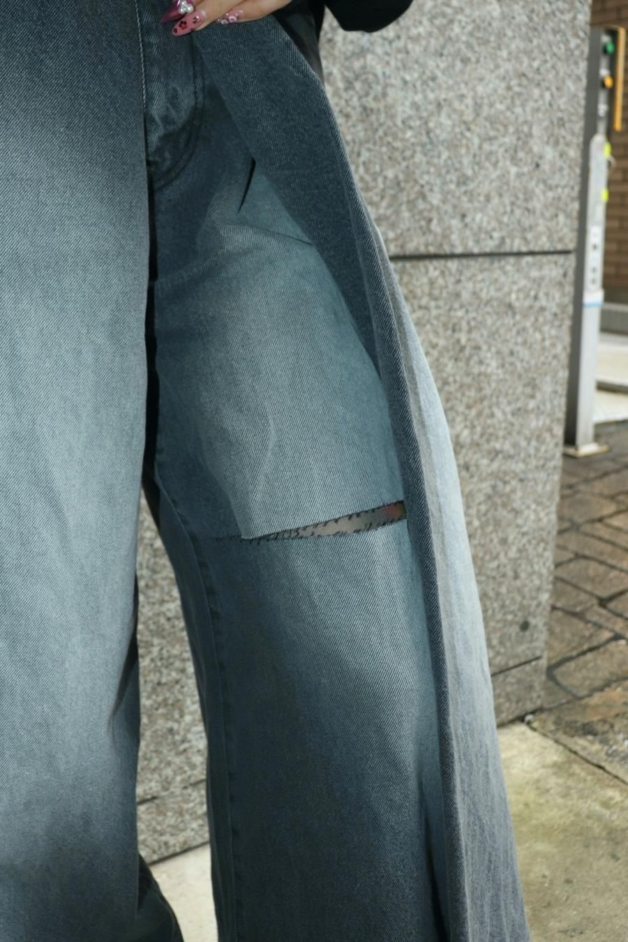 BELPER（ベルパー）のHANG OUT DENIM PANTS BLACK（パンツ）の