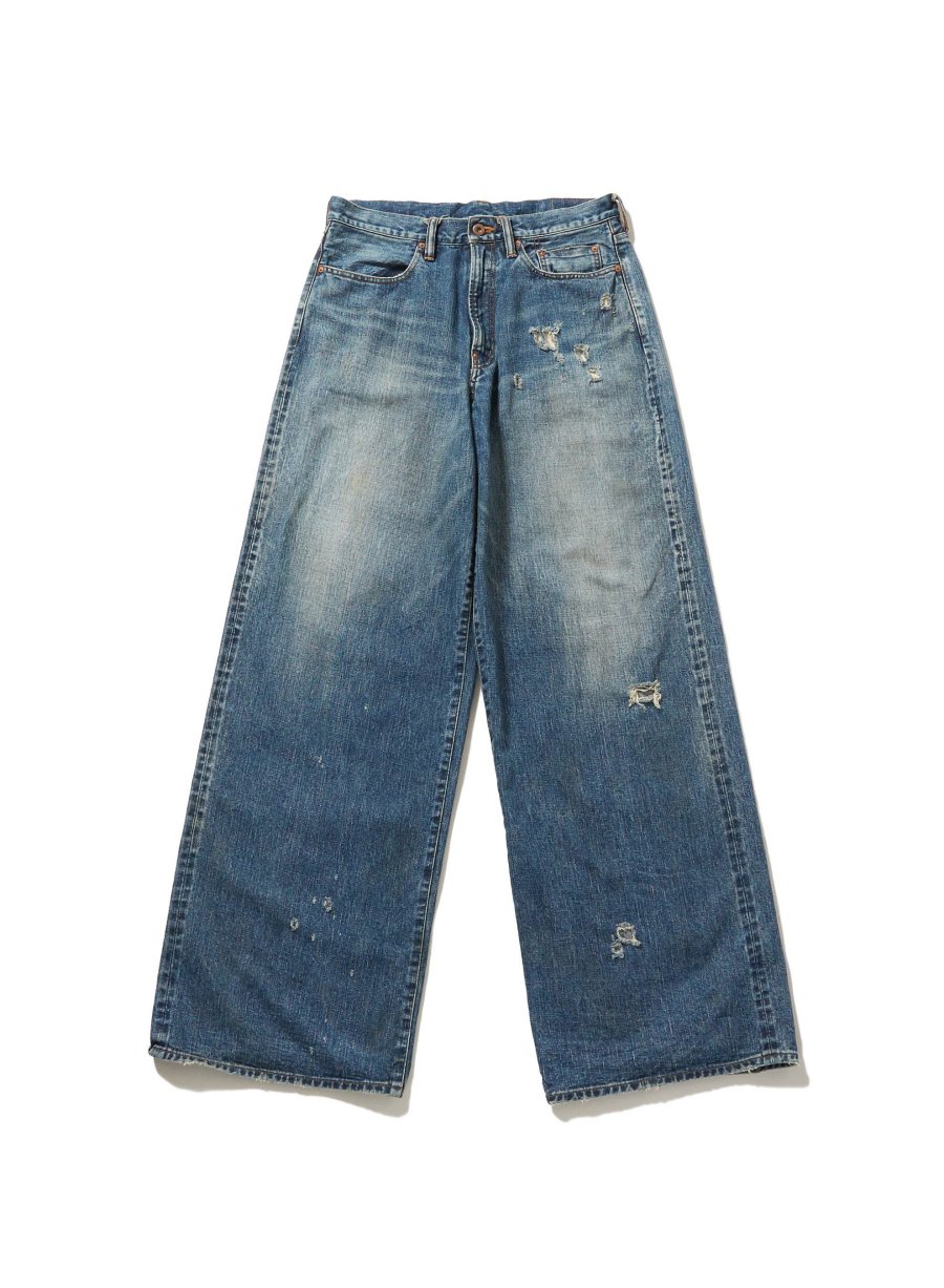 SUGARHILL  FADED MODERN DENIM WIDE TROUSERS(FADED INDIGO)<img class='new_mark_img2' src='https://img.shop-pro.jp/img/new/icons15.gif' style='border:none;display:inline;margin:0px;padding:0px;width:auto;' />