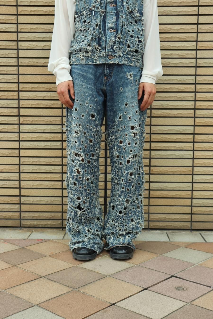 Sugarhill モダンワイドデニム SUGARHILL（シュガーヒル）のCRASHED MODERN DENIM WIDE