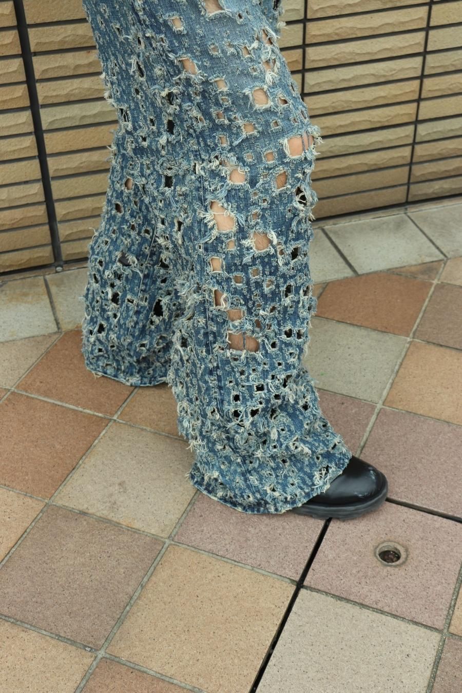 パンツ SUGARHILL CRUSHED MODERN DENIM WIDE 4to5_0012_LINE_ALBUM_sugarhill