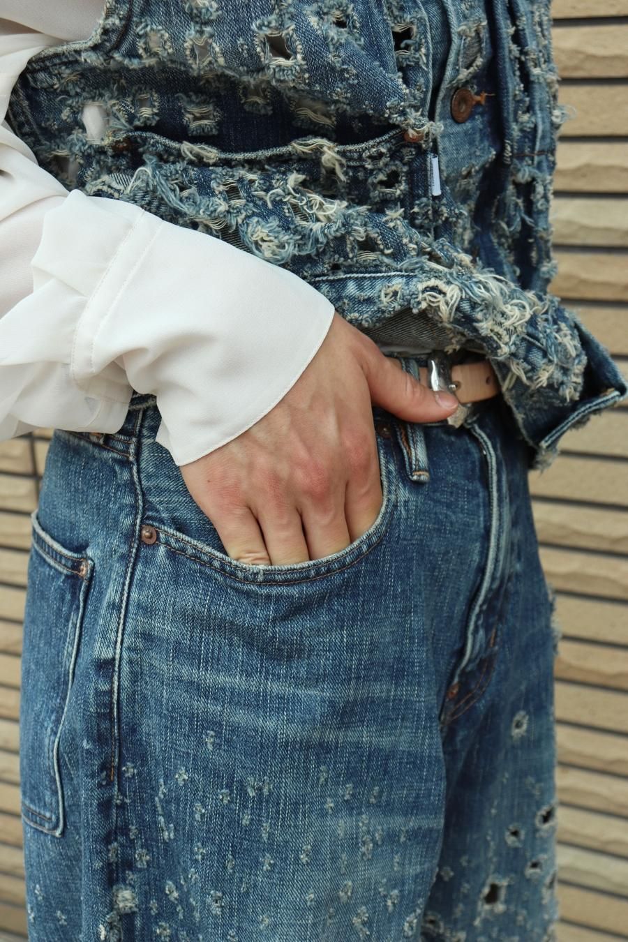 パンツ SUGARHILL CRUSHED MODERN DENIM WIDE 4to5_0012_LINE_ALBUM_sugarhill