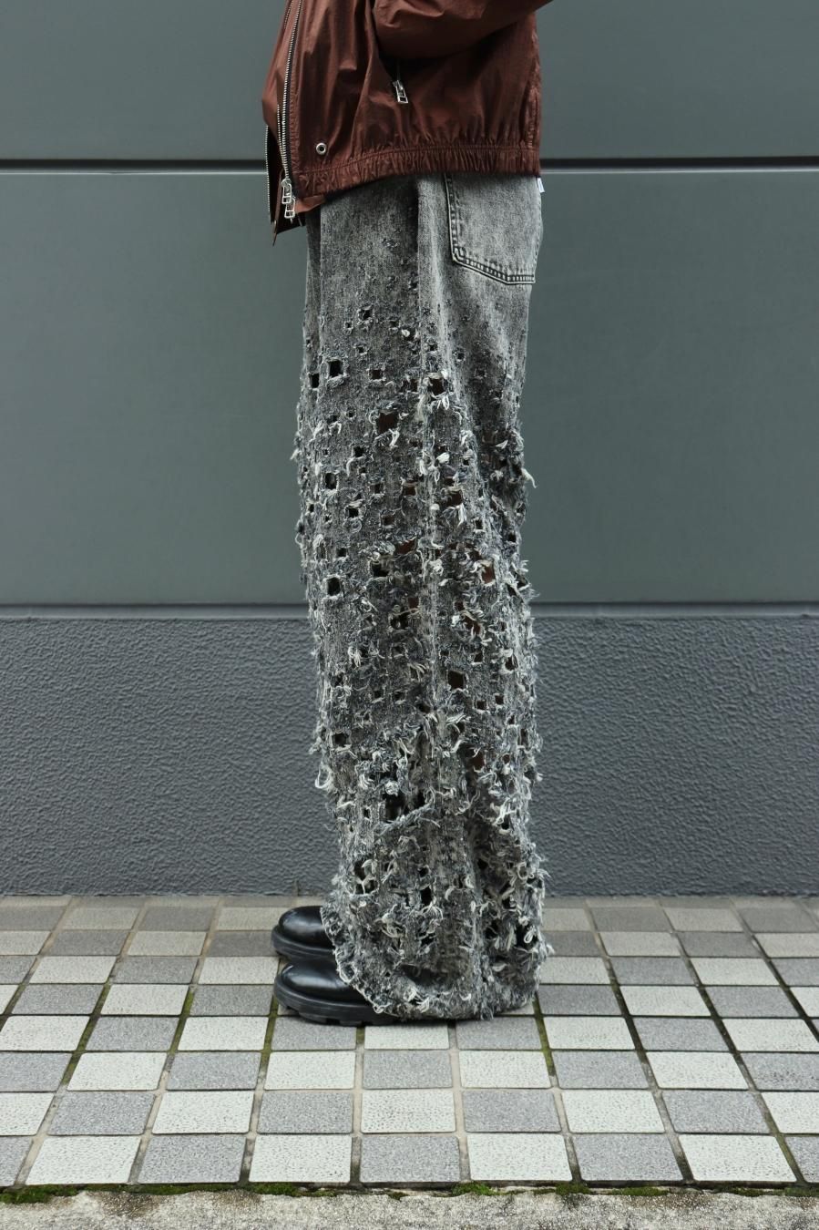 SUGARHILL（シュガーヒル）のCRASHED BLACK MODERN DENIM WIDE