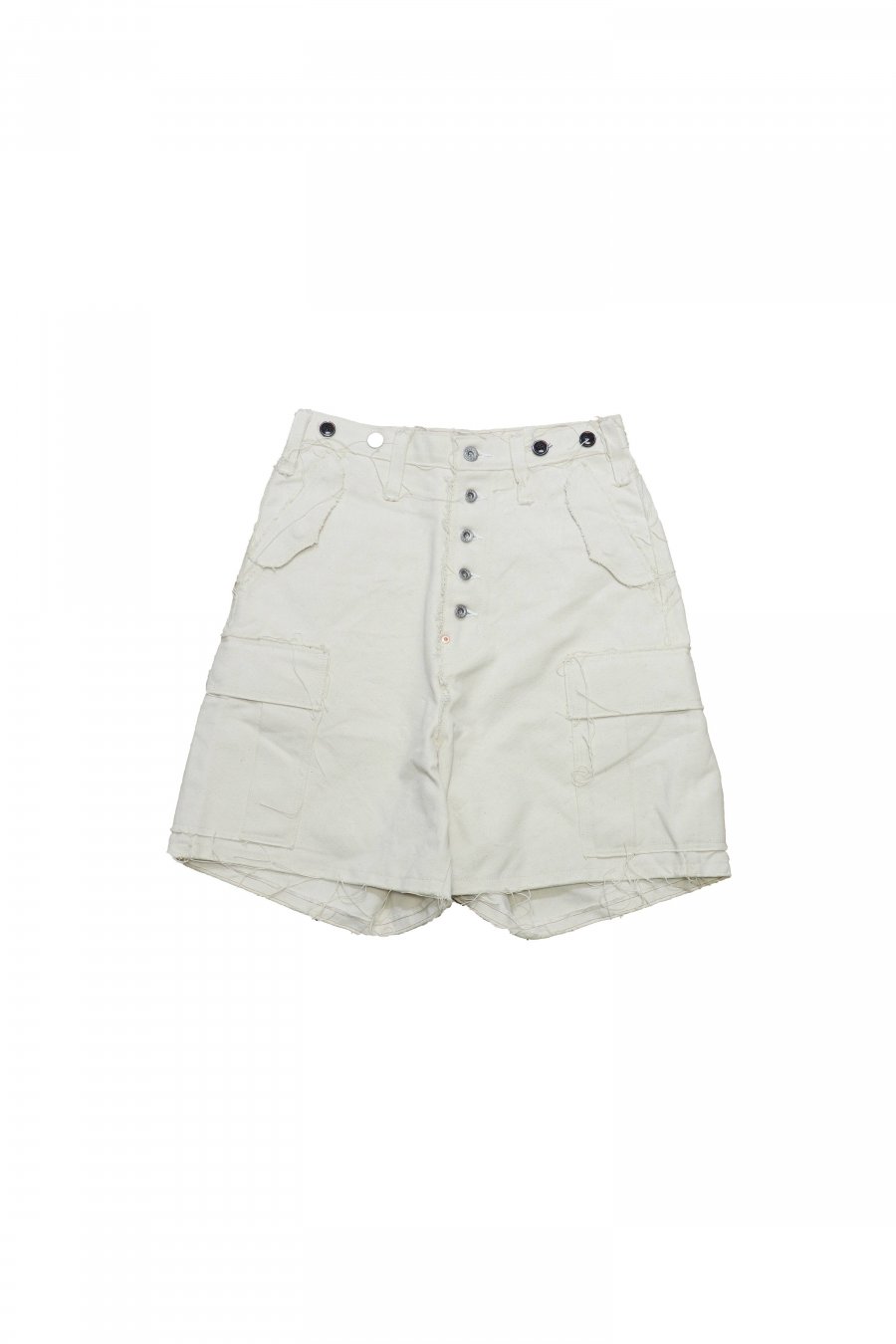 SUGARHILL  RAW-EDGE CANVAS CARGO SHORTS(IVORY WHITE)<img class='new_mark_img2' src='https://img.shop-pro.jp/img/new/icons15.gif' style='border:none;display:inline;margin:0px;padding:0px;width:auto;' />