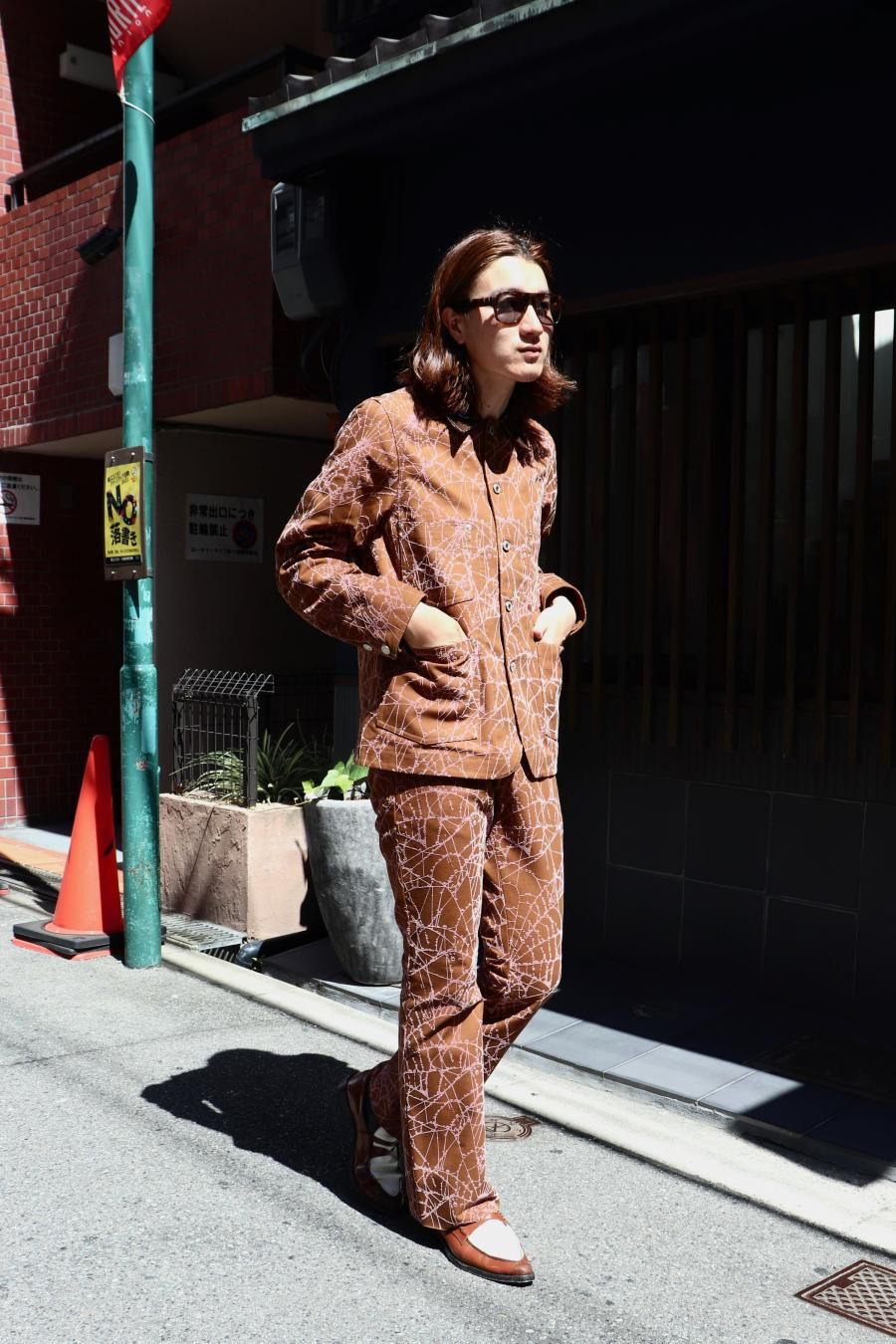 MASU(エムエーエスユー)のFLOCKY WEB COVERALL BROWNの通販 MASU(エムエーエスユー)のFLOCKY WEB COVERALL BROWNの通販