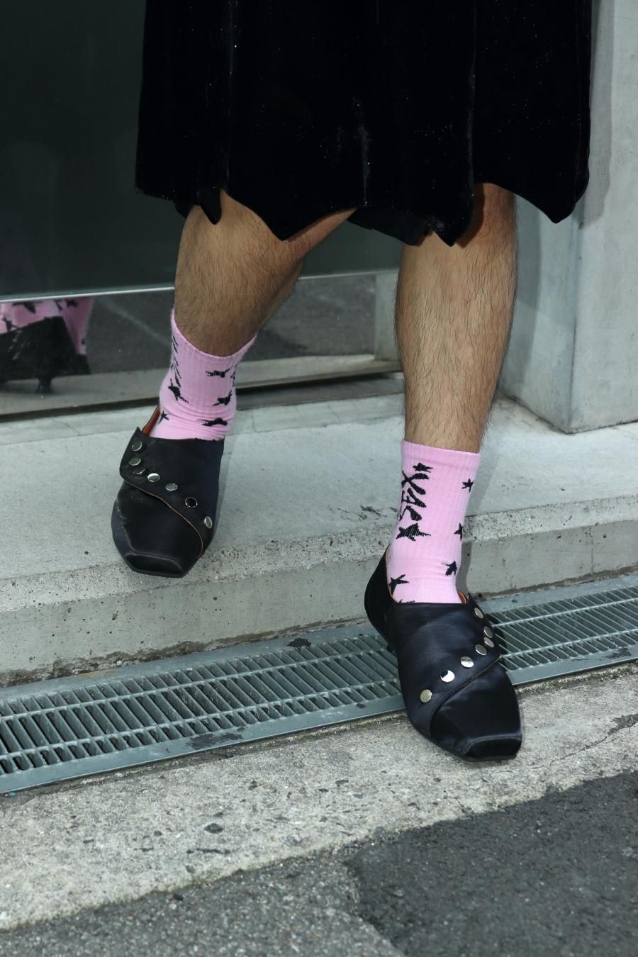 MASU(エムエーエスユー)のSATIN BAT SHOES BLACKの通販サイト MASU(エムエーエスユー)のSATIN BAT SHOES BLACKの通販サイト
