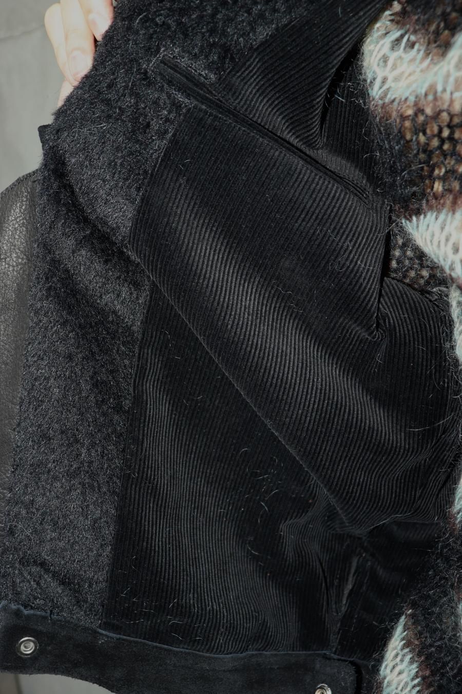 SUGARHILL（シュガーヒル）のSHAGGY BLOUSON BLACKの通販サイト