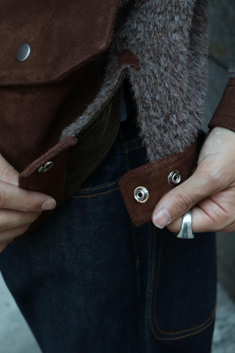 SUGARHILL（シュガーヒル）のSHAGGY BLOUSON DARK BROWNの通販