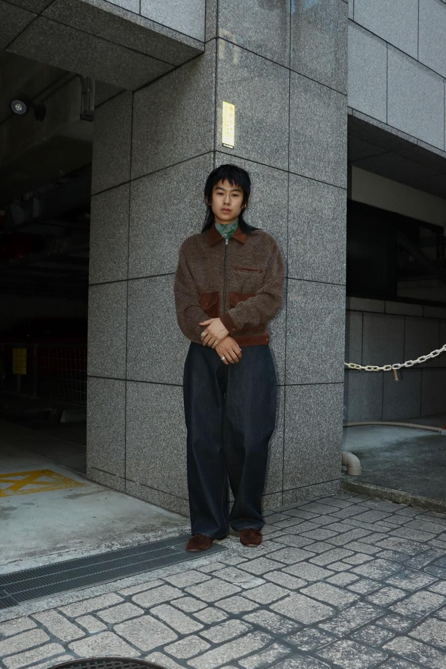 SUGARHILL（シュガーヒル）のSHAGGY BLOUSON DARK BROWNの通販