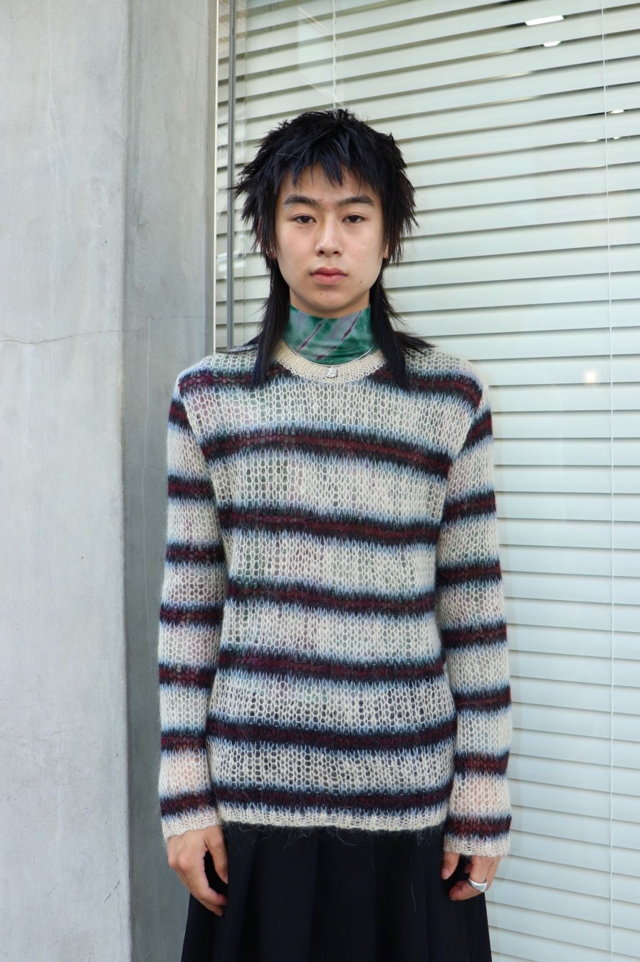 SUGARHILL（シュガーヒル）のMOHAIR STRIPE PULLOVER WINE STRIPEの通販サイト-大阪 堀江 PALETTE  art alive（パレットアートアライヴ）-