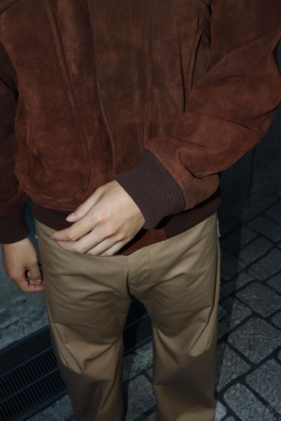 SUGARHILL(シュガーヒル)のSUEDE PIPING LEATHER BLOUSON SUGARHILL(シュガーヒル)のSUEDE PIPING LEATHER BLOUSON
