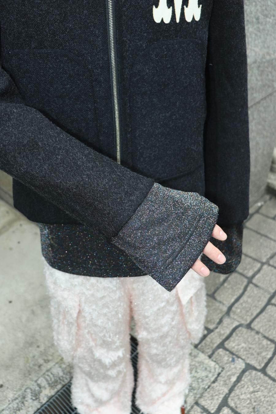 MASU（エムエーエスユー）のBAT COLLAR ZIP-UP JACKET BLACKの