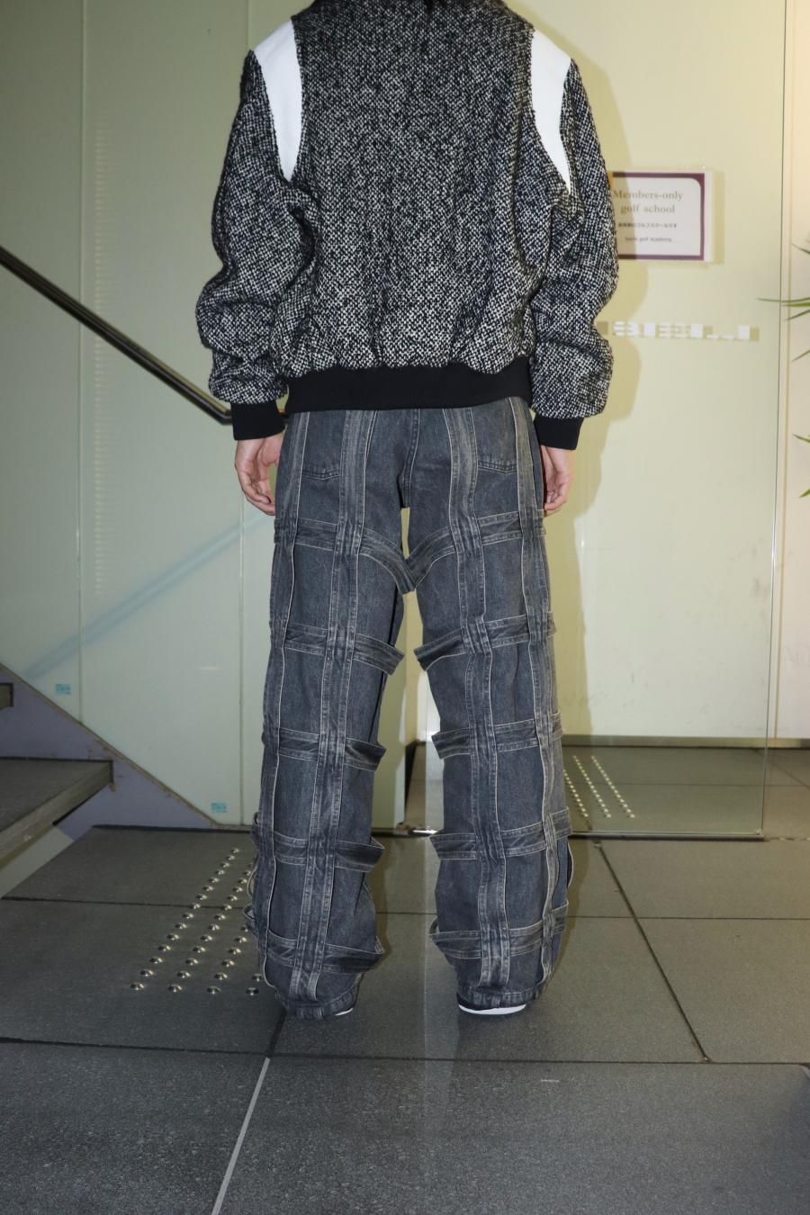 SUGARHILL（シュガーヒル）のCAGED DENIM PANTS BLACKの通販