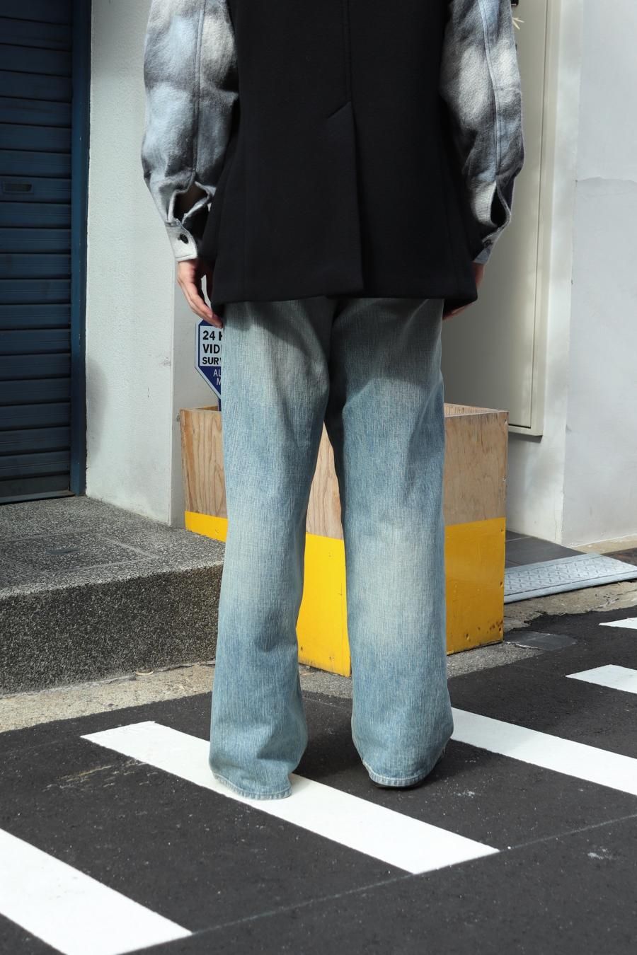 FOILED DENIM TROUSERS WIDE CUT | SUGARHILL(シュガーヒル