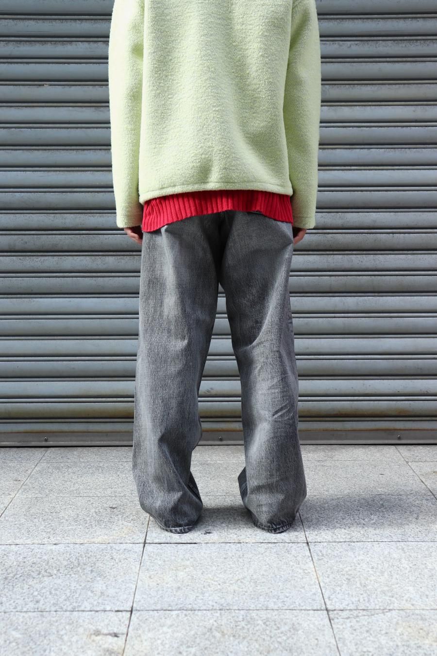 SUGARHILL(シュガーヒル)のFOILED DENIM TROUSERS WIDE CUT SUGARHILL(シュガーヒル)のFOILED DENIM TROUSERS WIDE CUT