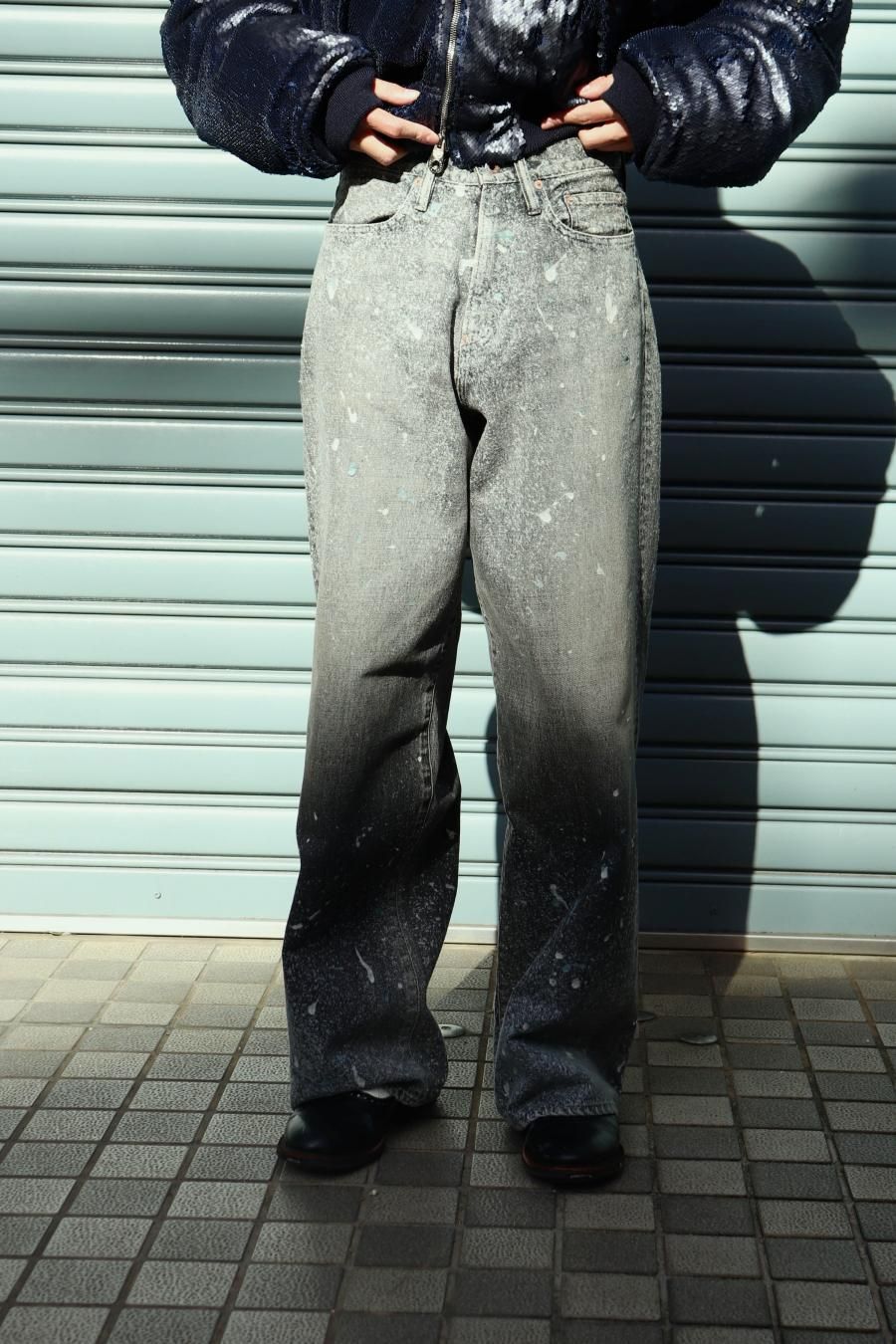 パンツ Sugarhill Molded DenimTrousers Wide 24aw Sugarhill Molded DenimTrousers Wide 24aw