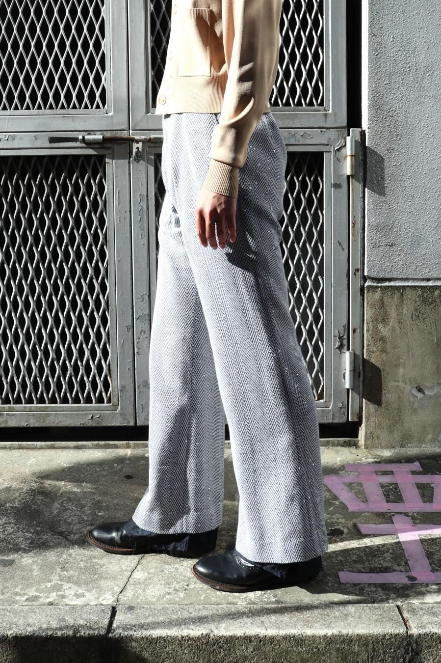 MASU 25ss SPARKLING FLARE TROUSERS 46