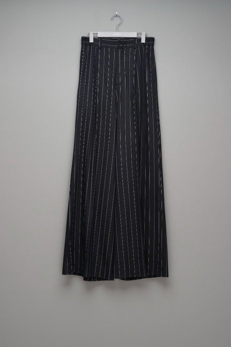 MASU（エムエーエスユー）のCOTTON WIDE TROUSERS BLACKの通販