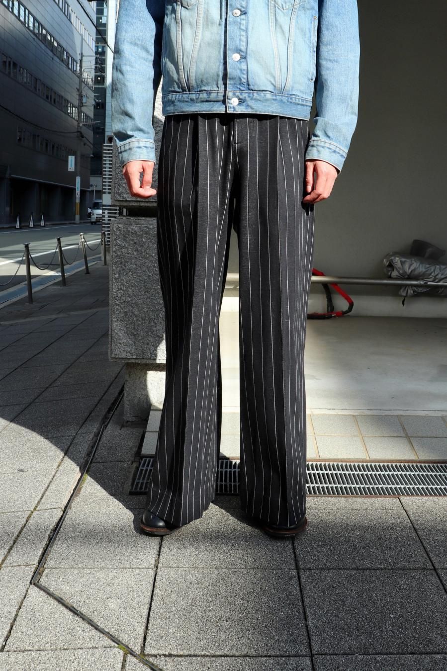 パンツ MASU Classic Easy Trousers MASU（エムエーエスユー）のCLASSIC EASY TROUSERS BLACKの通販