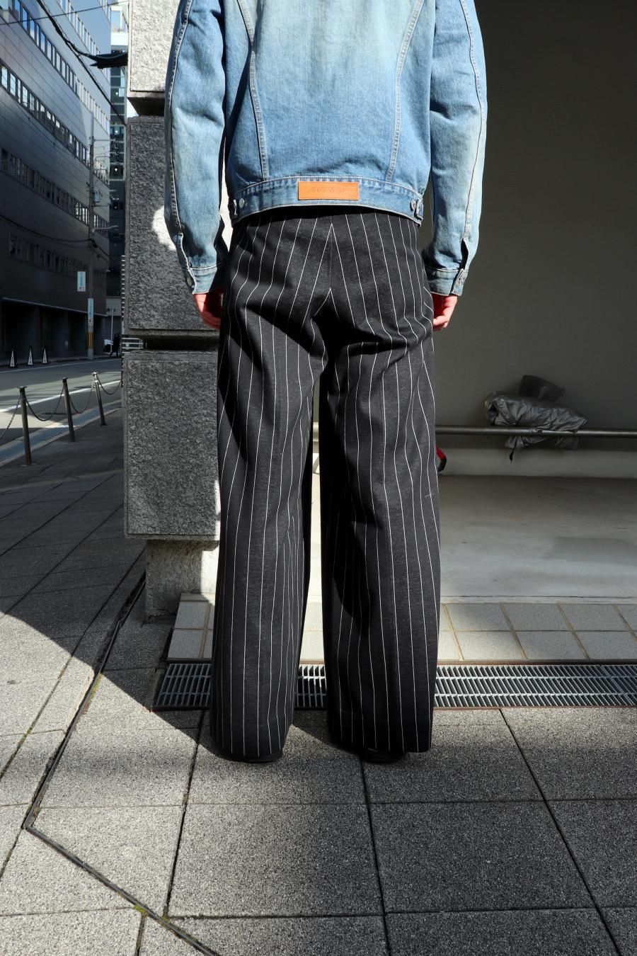パンツ MASU Classic Easy Trousers MASU（エムエーエスユー）のCLASSIC EASY TROUSERS BLACKの通販