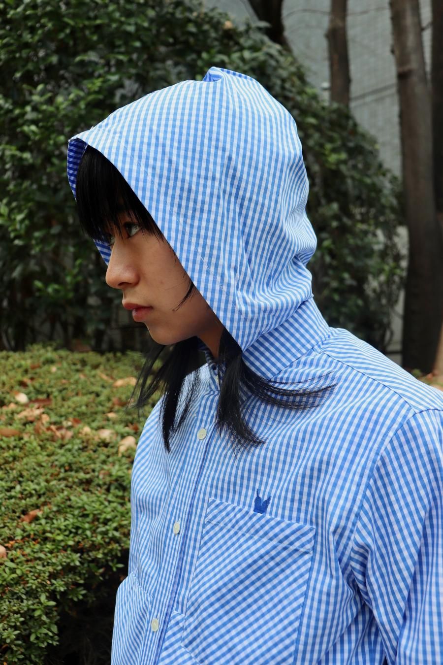 MASU(エムエーエスユー)のHOODED B.D. SHIRT BLUEの通販サイト MASU(エムエーエスユー)のHOODED B.D. SHIRT BLUEの通販サイト