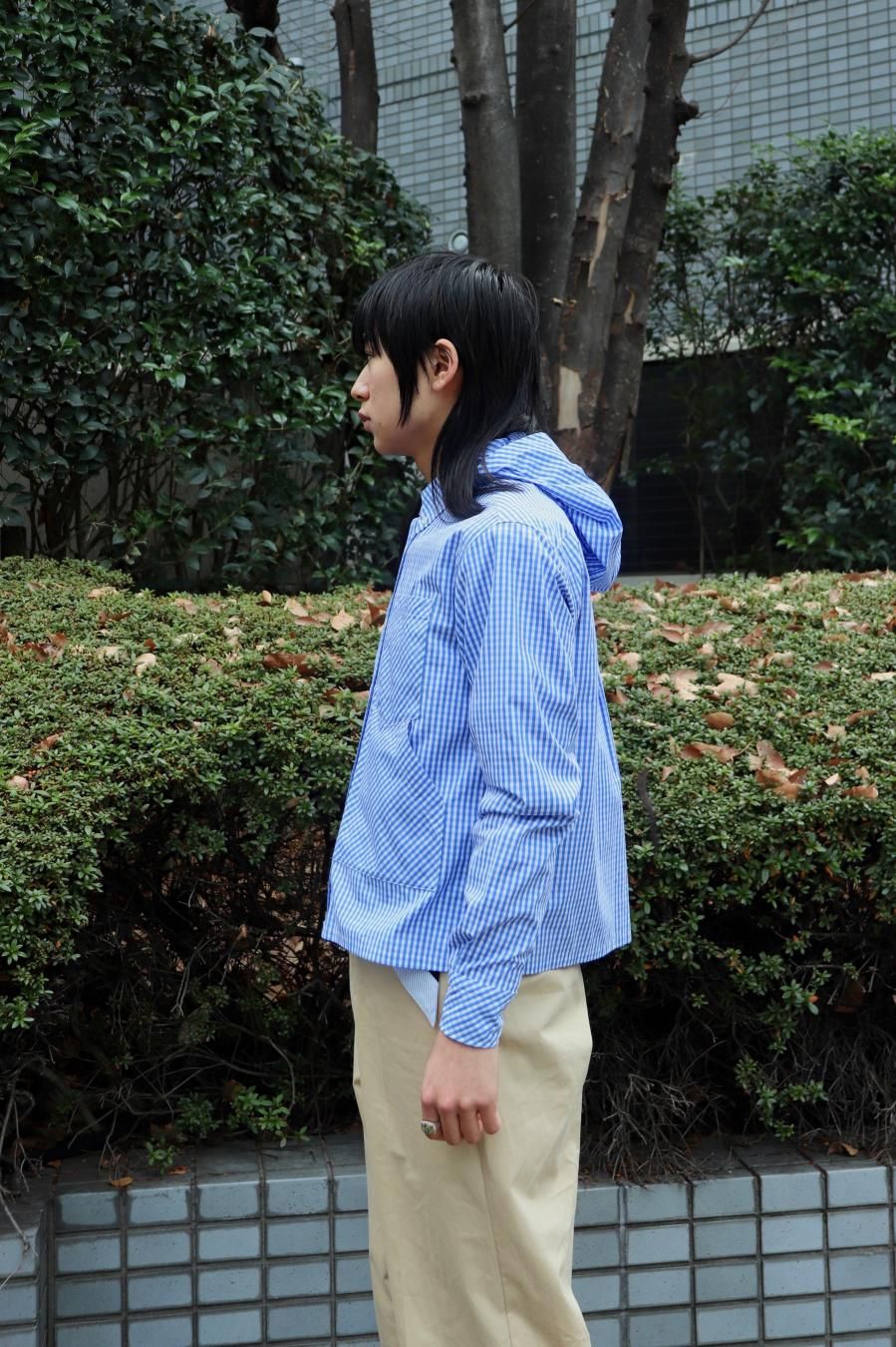 MASU(エムエーエスユー)のHOODED B.D. SHIRT BLUEの通販サイト MASU(エムエーエスユー)のHOODED B.D. SHIRT BLUEの通販サイト