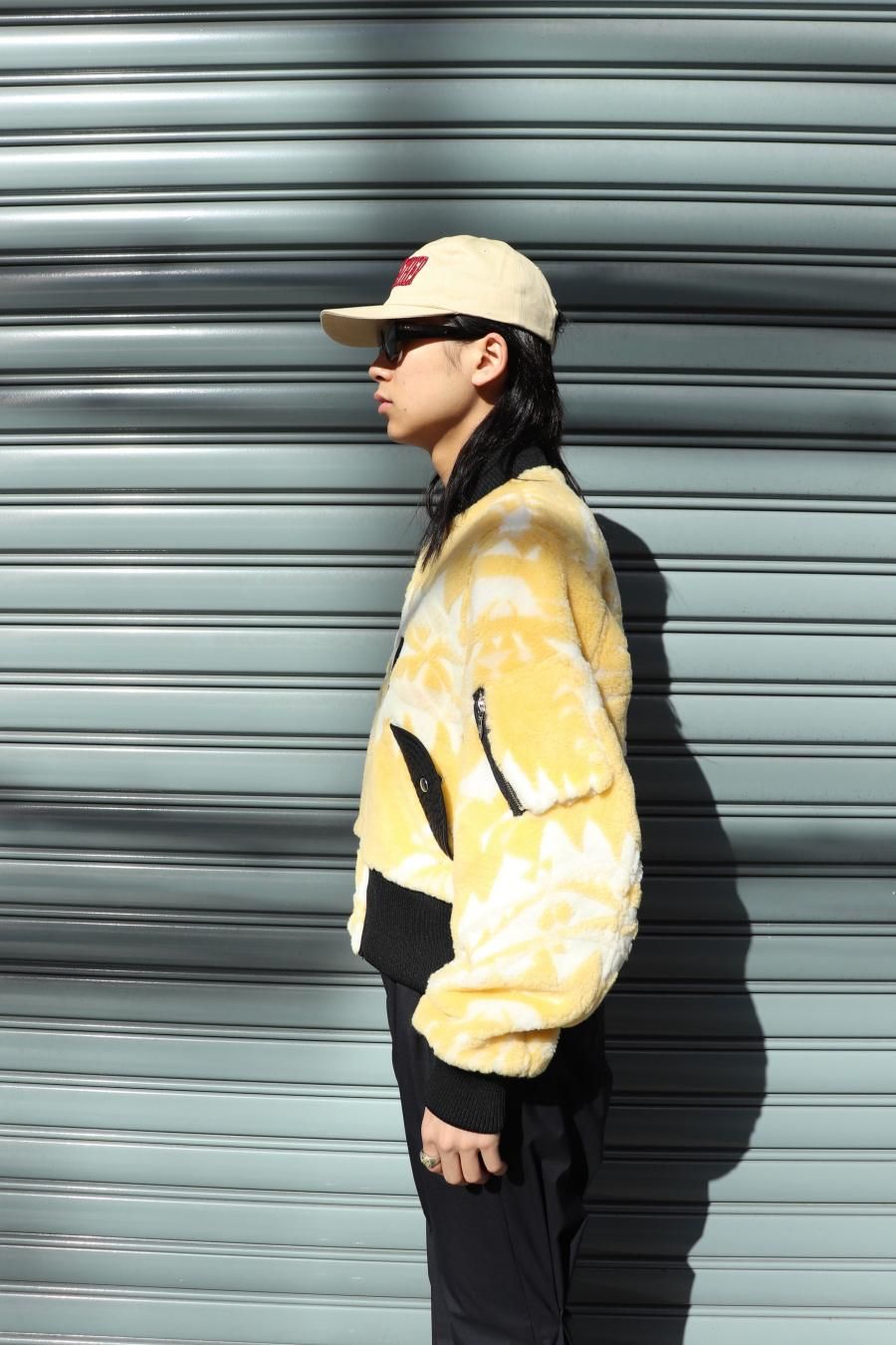 MASU JACQUARD FLEECE BOMBER JACKET
