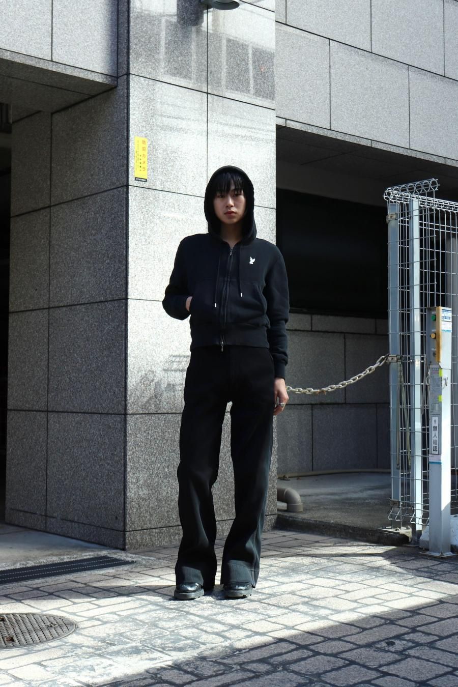 “MASU BOYS” BAGGY PIQUE PANTS - BLACK 46 Masu Boys” Baggy Pique Pants - Black - MASUBOYS– MASU