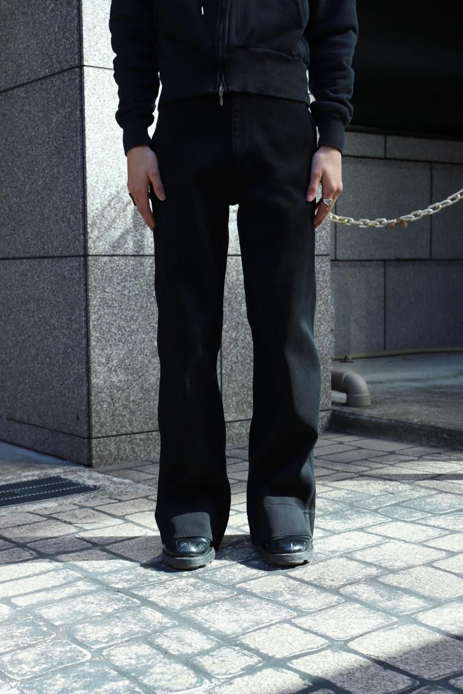 MASU（エムエーエスユー）のMASU BOYS” BAGGY PIQUE PANTS BLACK