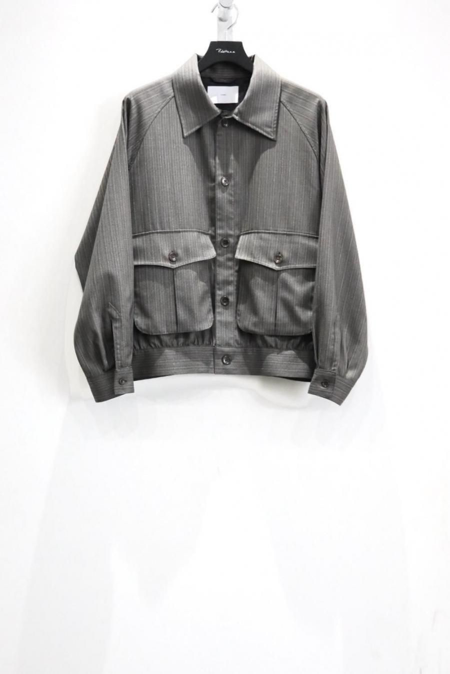 SUGARHILL（シュガーヒル）のSUMMER WOOL BLOUSON GRAY STRIPEの