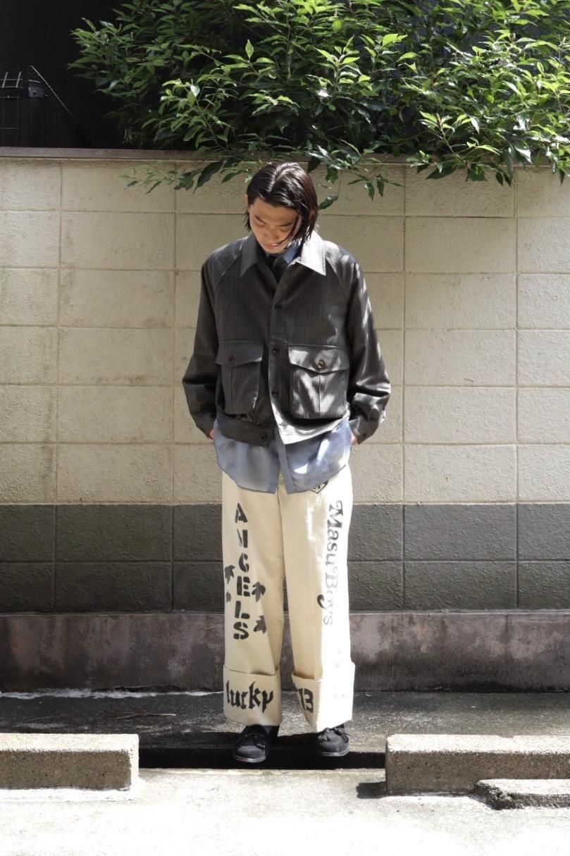 SUGARHILL（シュガーヒル）のSUMMER WOOL BLOUSON GRAY STRIPEの