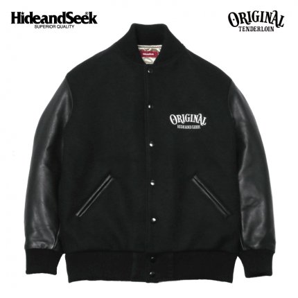 HIDEANDSEEK TENDERLOIN VARSITY JACKET | sweatreno.com