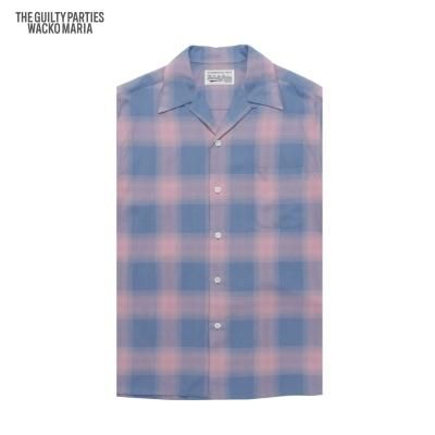 今ならほぼ即納! 新品、未使用 WACKO MARIA OMBRE CHECK OPEN COLLAR