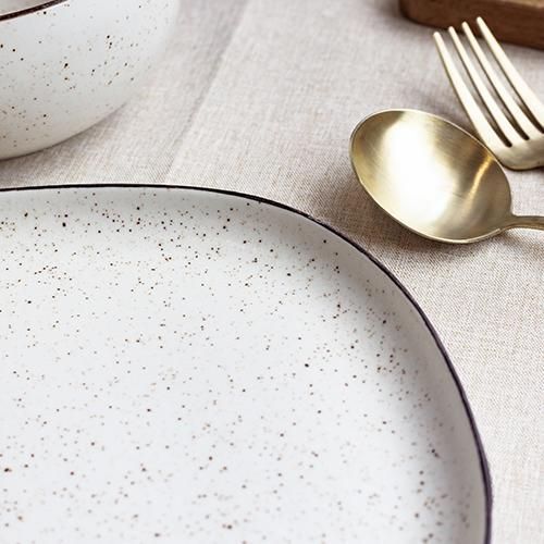 もっちりまんまる フワンテ 肥前吉田焼 224porcelain nashiji -morning- ワンプレートセット