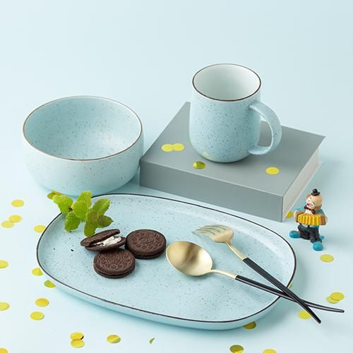 nashiji -morning- プレート [L] チョコミント - 224porcelain ｜食器