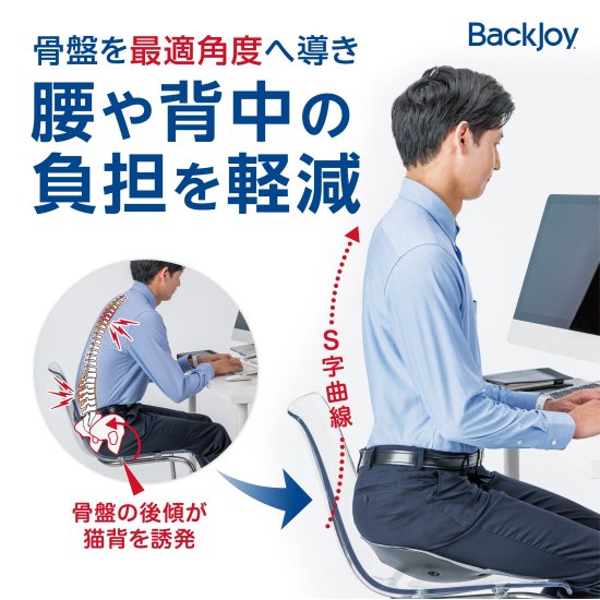 バックジョイ リリーフグリップ Backjoy 骨盤矯正 姿勢矯正 腰痛 猫背 ...