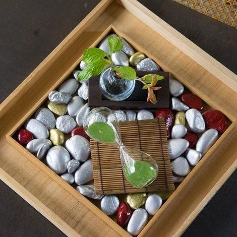 砂時計 3分 抹茶 - 明治三十二年創業のガラス食器会社「廣田硝子