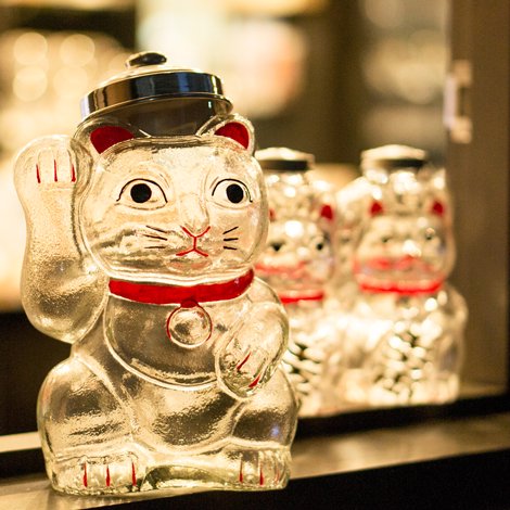気に入って購入 廣田硝子 招き猫 菓子ビン SM-2 - キッチン、台所用品