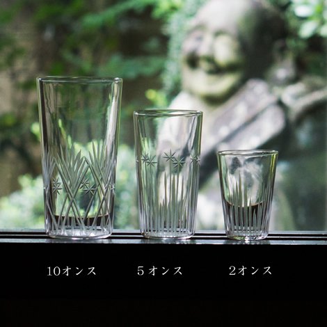 東京復刻ガラス BRUNCH 千本 5オンスタンブラー - 廣田硝子 